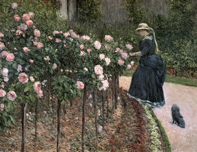 Roses in the Garden at Petit Gennevilliers by Gustave Caillebotte